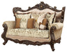 Acme Furniture Shalisa Loveseat with 5 Pillows in Walnut 51051 image