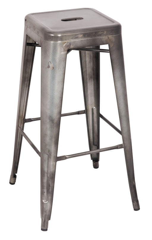 Kiara Antique Silver Bar Stool image