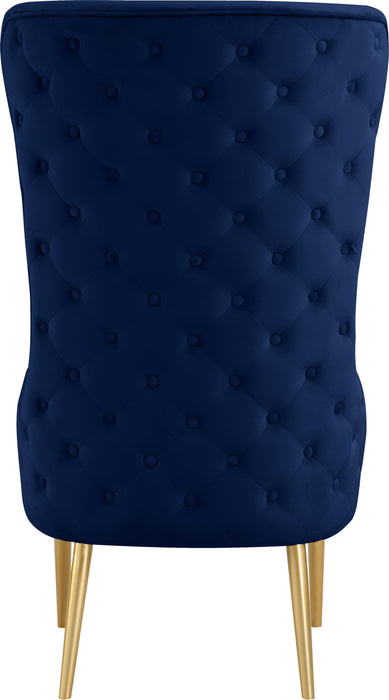 Alexander Navy Velvet Accent Chair