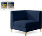 Alina Navy Velvet Corner Chair image