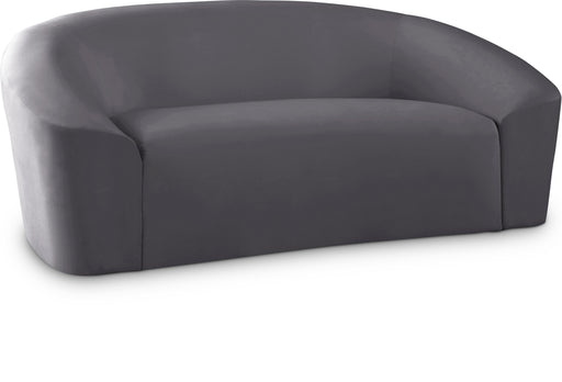 Riley Grey Velvet Loveseat image