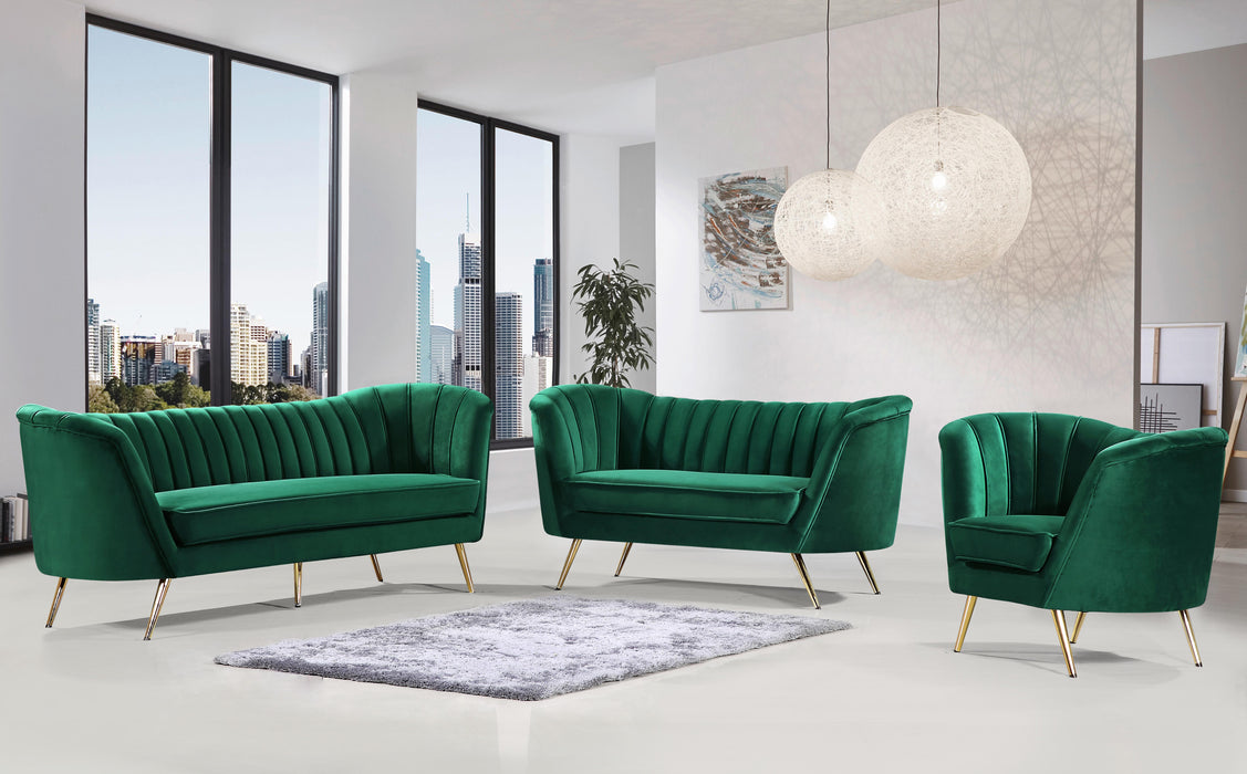 Margo Green Velvet Loveseat