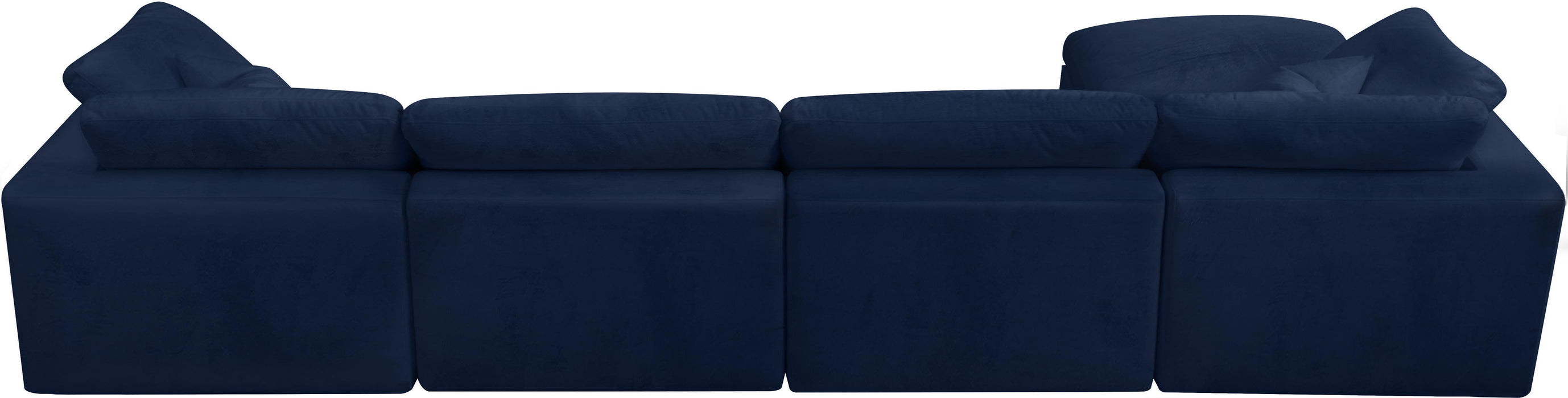 Cozy Navy Velvet Cloud Modular Sectional