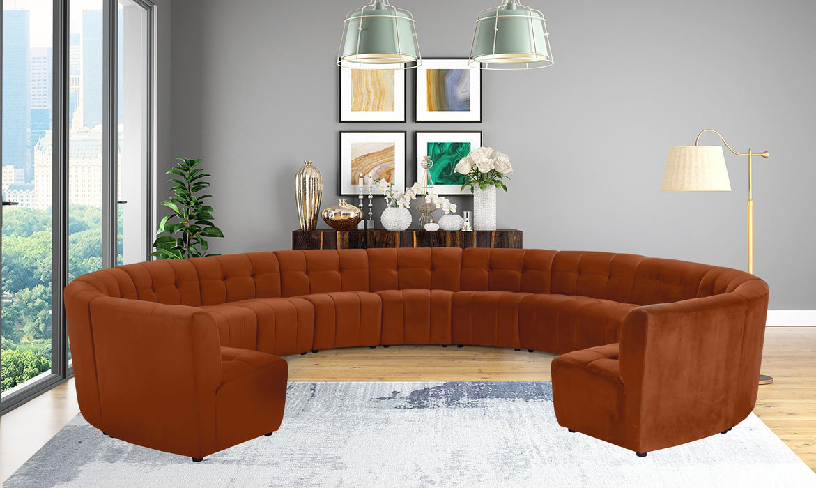 Limitless Cognac Velvet 13pc. Modular Sectional