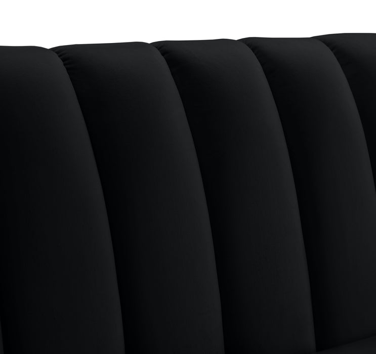 Dixie Black Velvet Chair