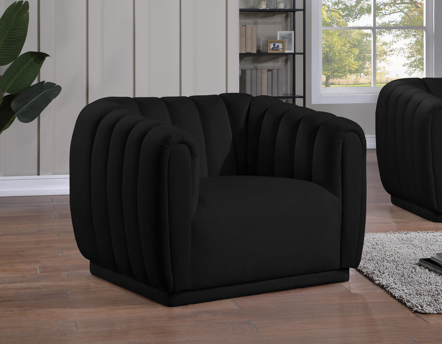 Dixie Black Velvet Chair